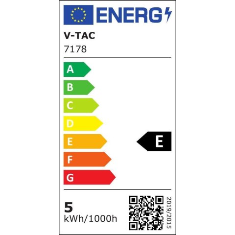 Żarówka LED V-TAC 5W Filament E27 A60 Mrożona VT-2045 2700K 600lm