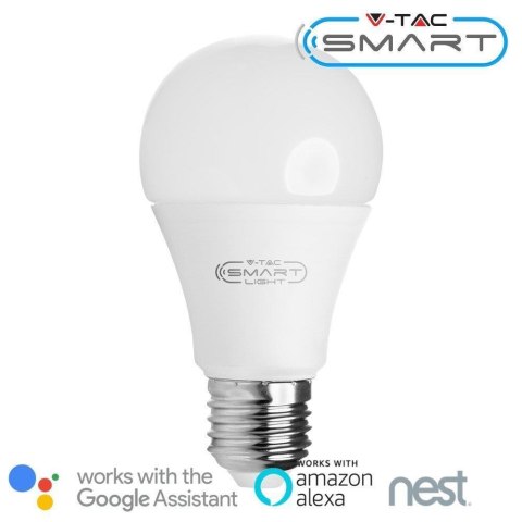 Żarówka LED SMART WiFi V-TAC 9W E27 A65 Amazon Alexa Google Home VT-5010 3000K 800lm