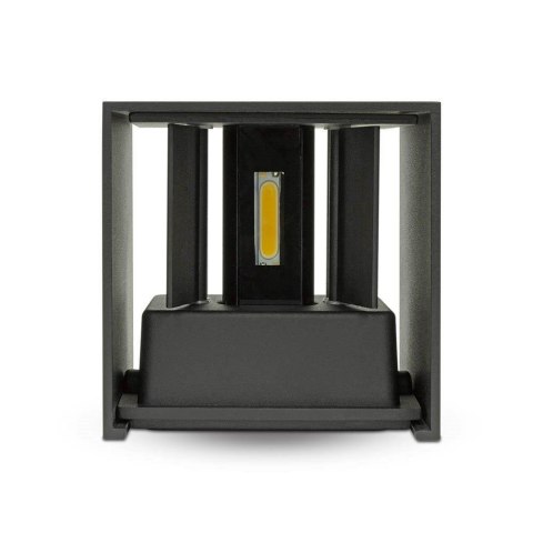 Oprawa Ścienna V-TAC 12W LED Góra Dół Regulowana Chip BRIDGELUX Czarny Kwadrat IP65 VT-759-12 3000K 1100lm