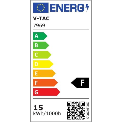 Oprawa Szynosystem Magnetyczny 24V V-TAC 15W LED Czarna CRI90+ UGR19 VT-4315 4000K 1000lm 3 Lata Gwarancji