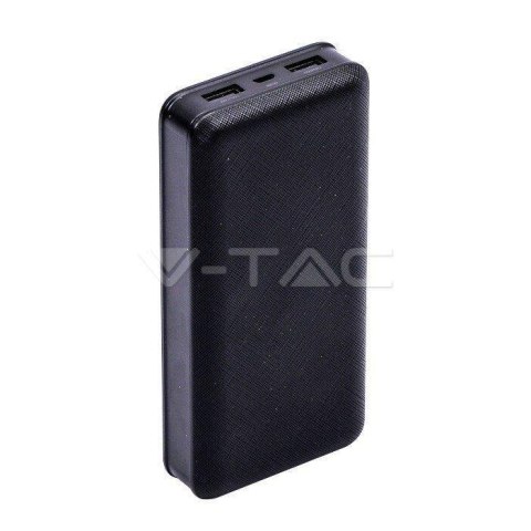 Power Bank V-TAC 20000mAh Czarny 68.5x142x28mm VT-3502