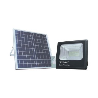 Projektor LED Solarny V-TAC 20W Czarny IP65, Pilot, Timer VT-60W 4000K 1650lm