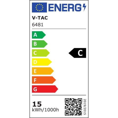 Tuba Świetlówka LED T8 V-TAC 15W 150cm Nano Plastic 160Lm/W VT-1615 4000K 2400lm 5 Lat Gwarancji