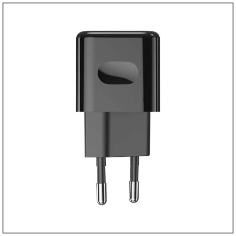 Ładowarka USB V-TAC SZYBKA 30W Czarna MINI Dual USB Type-A Type-C VT-5330-B