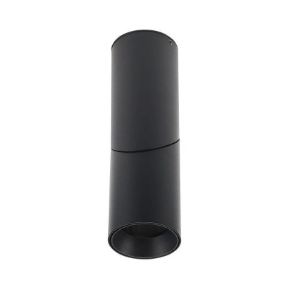 Oprawa V-TAC Aluminiowa GU10 Okrągła Natynkowa Tuba Czarna VT-804 