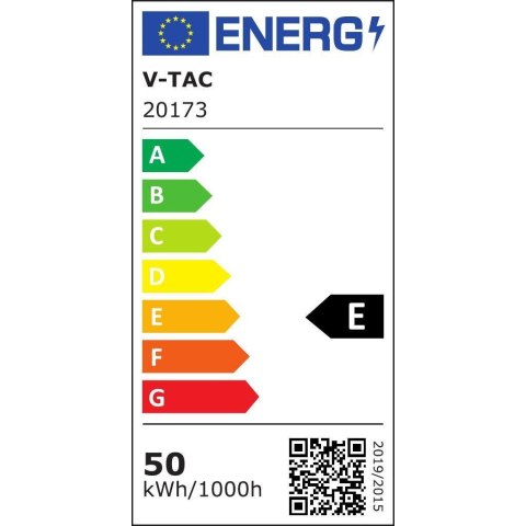 Projektor LED V-TAC 50W Czujnik Światła SAMSUNG CHIP 100Lm/W Czarny VT-57 4000K 5000lm 5 Lat Gwarancji