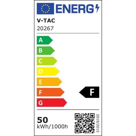 Projektor LED V-TAC 50W SAMSUNG CHIP Czujnik Ruchu Czarny Z MUFĄ VT-158S 6500K 4000lm 5 Lat Gwarancji