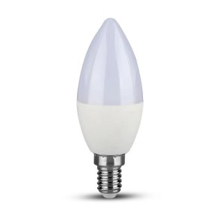 Żarówka LED V-TAC SAMSUNG CHIP 5.5W E14 Świeczka Ściemnialna VT-293D 6400K 470lm 5 Lat Gwarancji