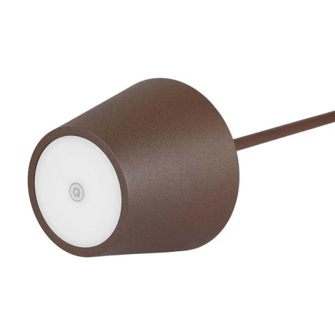 Lampka Biurkowa Nocna V-TAC 2W LED Ładowanie Ściemnianie IP54 Brąz Corten VT-7522 3000K 200lm