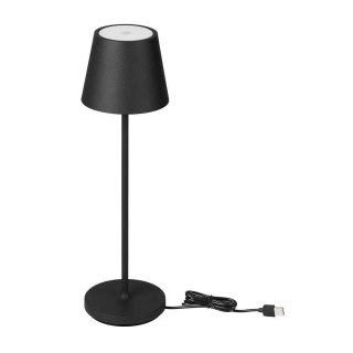 Lampka Biurkowa Nocna V-TAC 2W LED Ładowanie Ściemnianie IP54 Czarna VT-7522 3000K 200lm