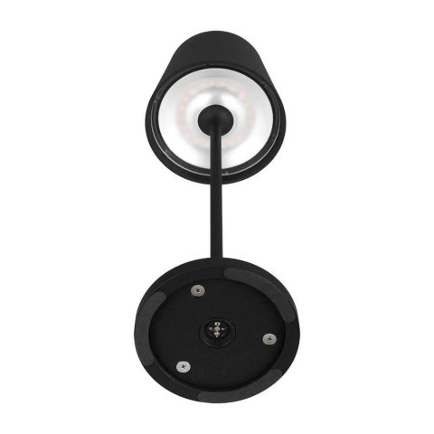 Lampka Biurkowa Nocna V-TAC 2W LED Ładowanie Ściemnianie IP54 Czarna VT-7522 3000K 200lm