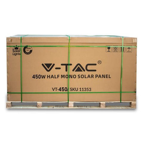 Moduł Panel Fotowoltaiczny V-TAC AUSTA 450W HALF CELL 2094x1038x35MM VT-450 25 Lat Gwarancji
