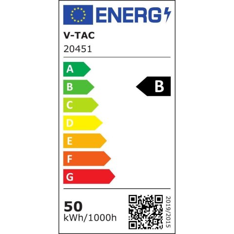 Projektor LED V-TAC 50W G8 Czarny 185Lm/W EVOLUTION VT-50185 4000K 7870lm 5 Lat Gwarancji