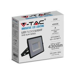 Projektor LED V-TAC 50W SMD E-Series Czarny VT-4051 6500K 4300lm
