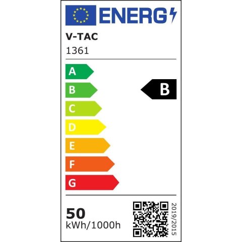 Linia Świetlna Kompletna V-TAC 50W LED 120st VT-4551D 4000K 8000lm 5 Lat Gwarancji