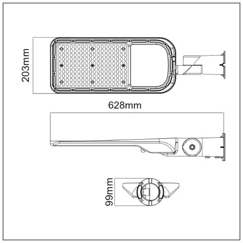 Oprawa Uliczna LED V-TAC SAMSUNG CHIP z regulacją 150W 120Lm/W VT-169ST 4000K 16500lm 5 Lat Gwarancji