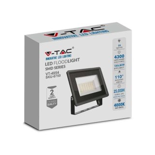 Projektor LED V-TAC 50W SMD F-CLASS Czarny VT-4954 6500K 4300lm