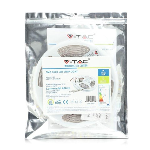 Taśma LED V-TAC SMD3528 300LED IP65 RĘKAW 3,6W/m VT-3528 4000K 400lm