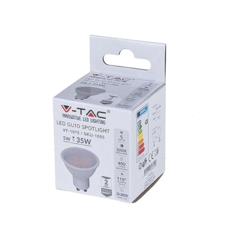 Żarówka LED V-TAC 5W GU10 SMD 110st VT-1975 3000K 400lm