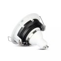 Oczko V-TAC Aluminiowe GU10 Okrągłe Białe/Czarne VT-781RD-WH
