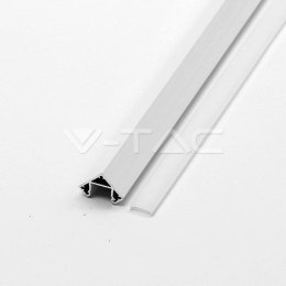 Profil Aluminiowy V-TAC 2mb Biały, Klosz Mleczny, Kątowy VT-8114W 5 Lat Gwarancji