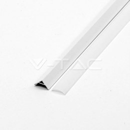 Profil Aluminiowy V-TAC 2mb Biały, Klosz Mleczny, Kątowy VT-8109-W 5 Lat Gwarancji