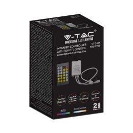 Sterownik Taśm V-TAC LED CCT MONO Jednokolorowy 12V/24V Podczerwień 24 Przyciski VT-2425