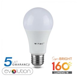 Żarówka LED V-TAC 9.5W E27 A60 EVOLUTION 160Lm/W VT-2310 6400K 1521lm 5 Lat Gwarancji