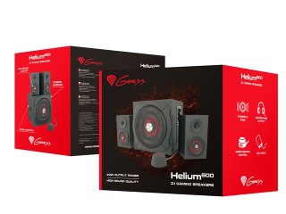 GŁOŚNIKI GENESIS HELIUM 600 60W RMS 2.1 CZARNE PILOT NA KABLU