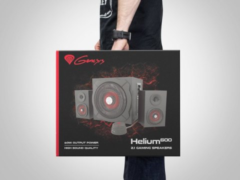 GŁOŚNIKI GENESIS HELIUM 600 60W RMS 2.1 CZARNE PILOT NA KABLU