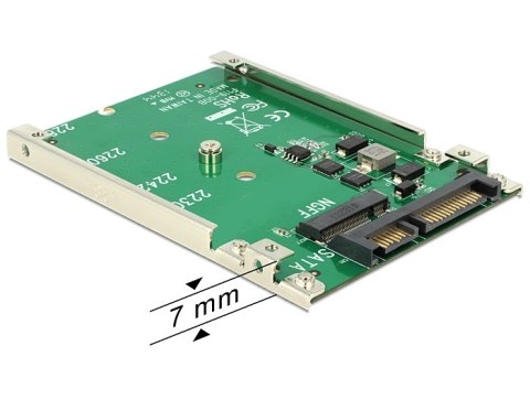 ADAPTER SATA 22PIN(M)->M.2 NGFF KEY B 67PIN PŁYTKA 2.5" DELOCK