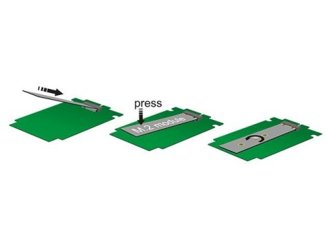 ADAPTER SATA 22PIN(M)->M.2 NGFF KEY B 67PIN PŁYTKA DELOCK