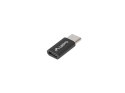 ADAPTER USB-C(M) 2.0->USB MICRO(F) CZARNY LANBERG