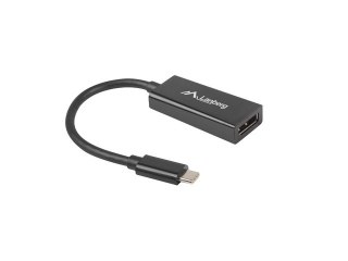 ADAPTER USB-C(M) 3.1->DISPLAYPORT(F) NA KABLU 15CM CZARNY LANBERG