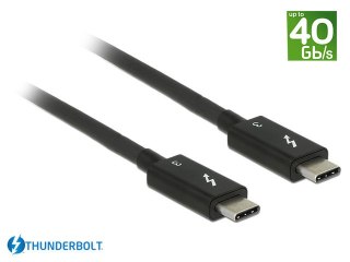 KABEL THUNDERBOLT 3 M/M 0.5M CZARNY DELOCK