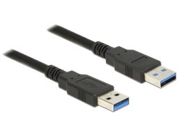 KABEL USB-A M/M 3.0 2M CZARNY DELOCK