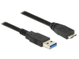 KABEL USB MICRO(M)->USB-A(M) 3.0 1M CZARNY DELOCK