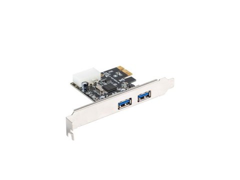 KARTA PCI EXPRESS X1->2X USB-A 3.1 GEN1 LANBERG ŚLEDŹ LOW PROFILE