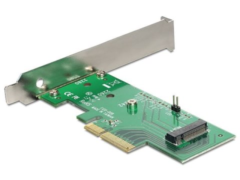 KARTA PCI EXPRESS X4->1X M.2 KEY M WEWNĘTRZNY DELOCK