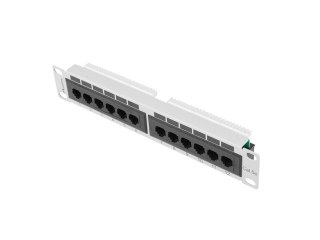 PATCH PANEL 12 PORT 1U 10" KAT.5E SZARY LANBERG