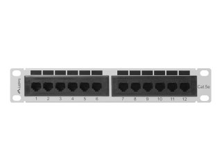 PATCH PANEL 12 PORT 1U 10" KAT.5E SZARY LANBERG