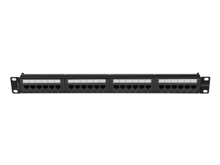 PATCH PANEL 24 PORT 1U 19" KAT.6A CZARNY LANBERG