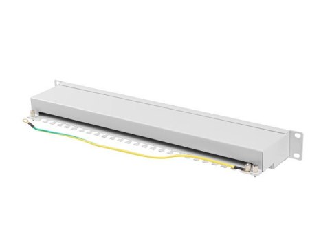 PATCH PANEL 24 PORT 1U 19" KAT.6A EKRANOWANY SZARY LANBERG