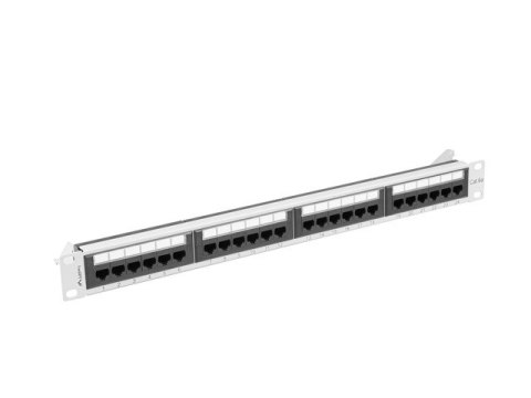 PATCH PANEL 24 PORT 1U 19" KAT.6A SZARY LANBERG