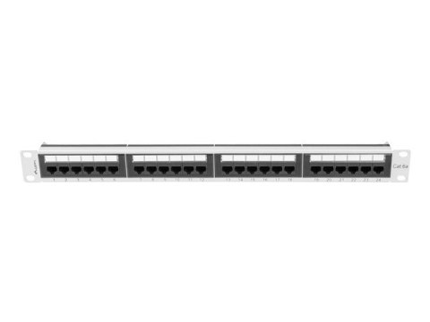 PATCH PANEL 24 PORT 1U 19" KAT.6A SZARY LANBERG