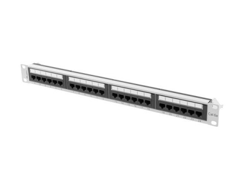 PATCH PANEL 24 PORT 1U 19" KAT.6A SZARY LANBERG