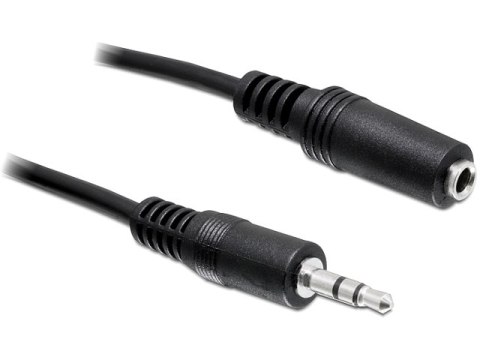 PRZEDŁUŻACZ AUDIO MINIJACK 3.5MM M/F 3 PIN 3M CZARNY DELOCK