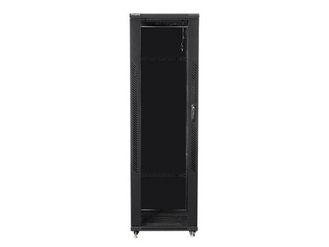 SZAFA INSTALACYJNA RACK STOJĄCA 19" 47U 800X1000 CZARNA DRZWI SZKLANE LANBERG (ZŁOŻONA)