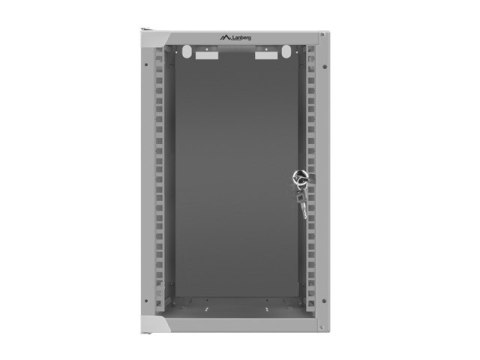 SZAFA INSTALACYJNA RACK WISZĄCA 10" 9U 280X310 SZARA DRZWI SZKLANE LANBERG (FLAT PACK)