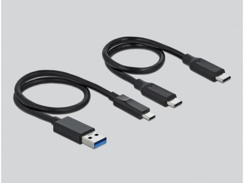 STACJA DOKUJĄCA DELOCK M.2 NVME SSD->USB-C 3.1(F) SZARA